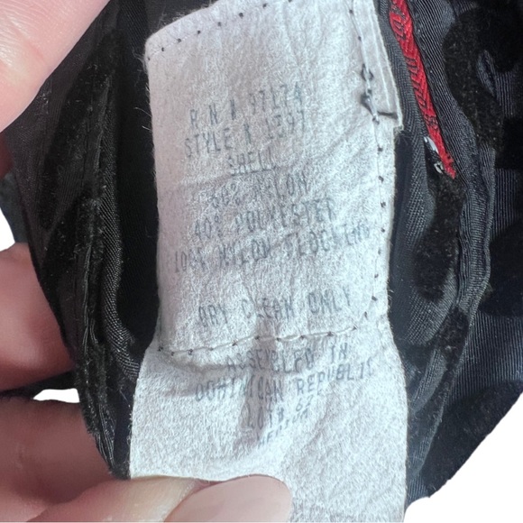 VTG 90’s Black/Brocade SACKABLES Reversible lightweight jacket Rainjacket Sz Md. - Picture 13 of 14